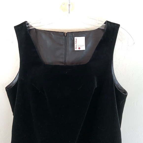Hanna Andersson Velvet Black Sleeveless Dress Sz XS - Picture 2 of 5